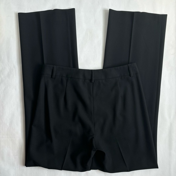 Theory Wool Straight Dress Pants Black Size 4 - Picture 2 of 16